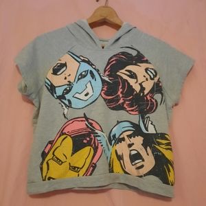 Marvel Crop Top Superhero Hoodie 🔥